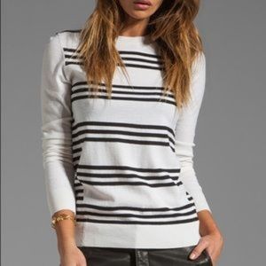 Theory Tommie Stretch Sweater Burgundy Size Small